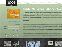 Tablet Screenshot of moemediamarketing.com